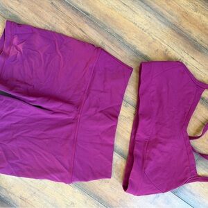 Athleta Magenta Activewear Set